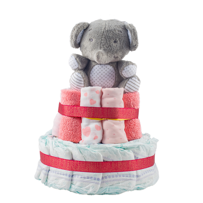 Pink Nappy Cake