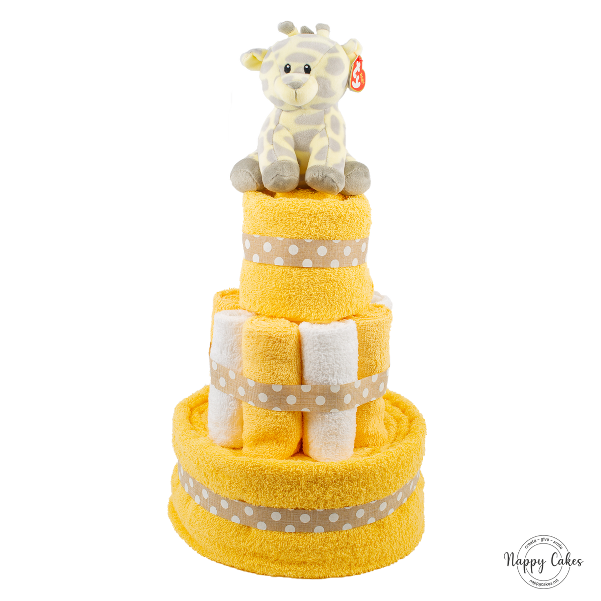 Multi-Coloured Nappy Cake
