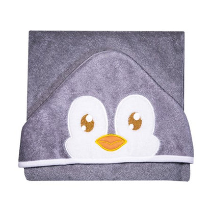 Baby Mink Hooded Towel - Penguin