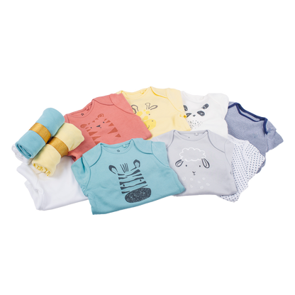 Stylish 4-Tier Multi-Coloured Nappy Cake Nappy Cake